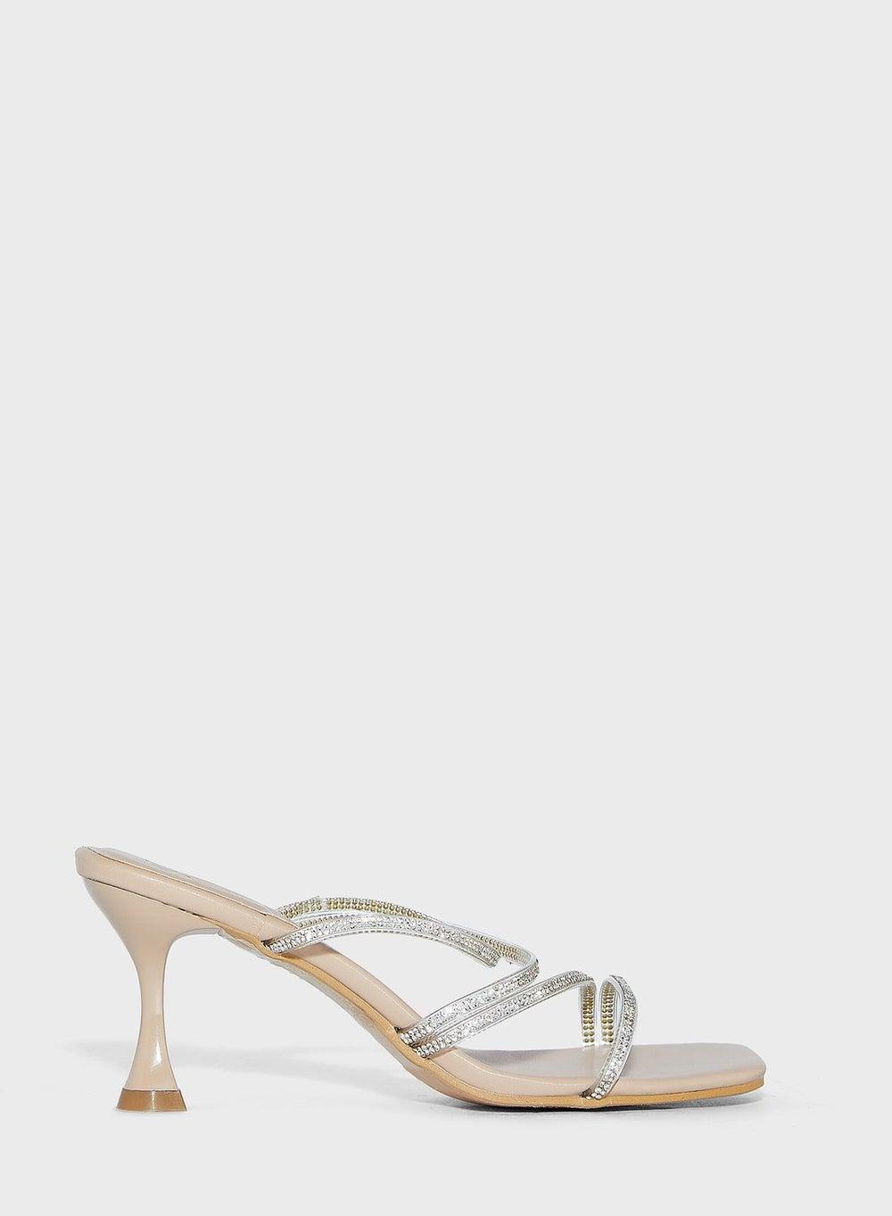 Ella's Luxe Diamante Criss Cross Mule Sandal 2202 424 - Image 1