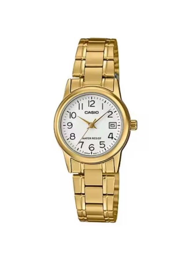 Casio LTP-V002G-7B2 Elegant Analog Gold Watch - 25mm - Image 1