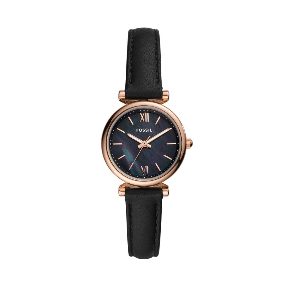 FOSSIL Carlie Elegance Leather Strap Women's Analog Watch - Image 1