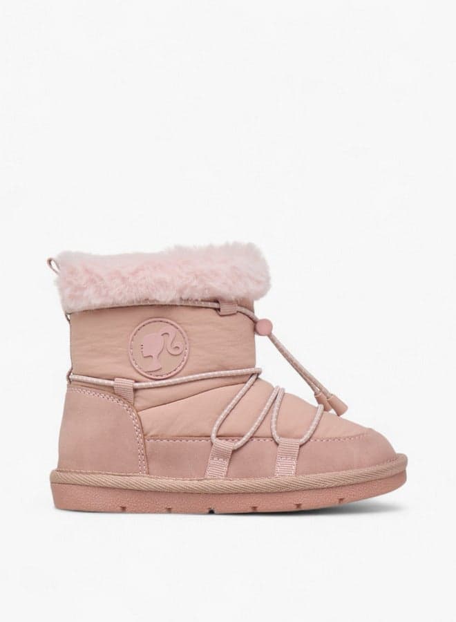 Chic Pink 793F18402 Drawstring Ankle Boots for Girls - Image 1