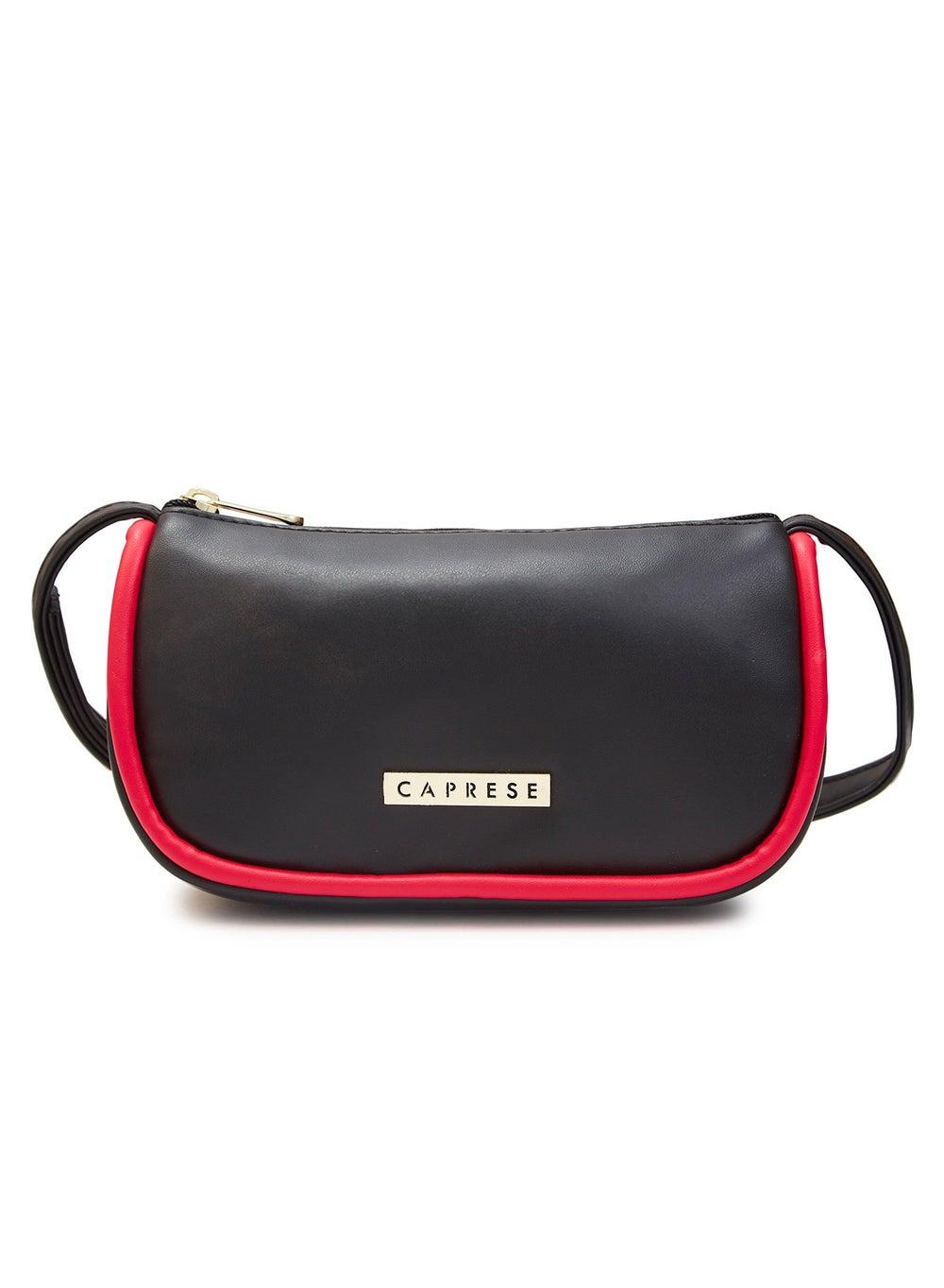 CAPRESE Gracie Medium Black Faux Leather Baguette Handbag - Image 1