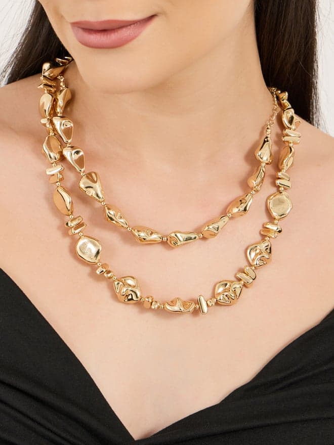 Styli Chic Layered Chunky Necklace for Trendy Women - Image 1