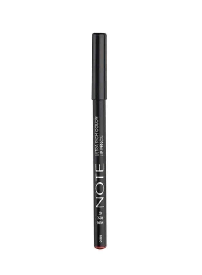 Note Ultra Rich Color Lip Pencil 07 - Nude Rose - Image 1