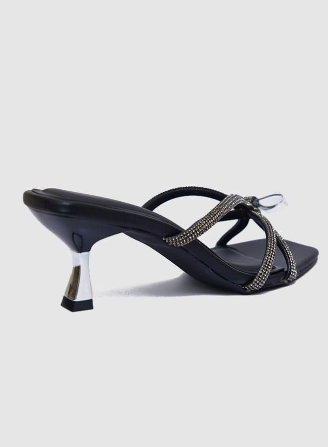 Elegant Multi-Strap Block Heel Sandals - Image 1