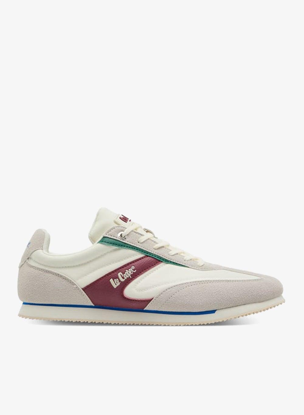 SS25M160White Men's Elegant Colourblock Low-Top Sneakers - Image 1
