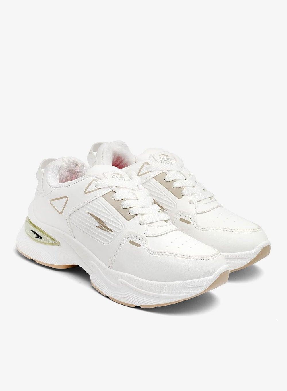 Elegant Offwhite Beige Low-Top Sneakers for Everyday Comfort - Image 1