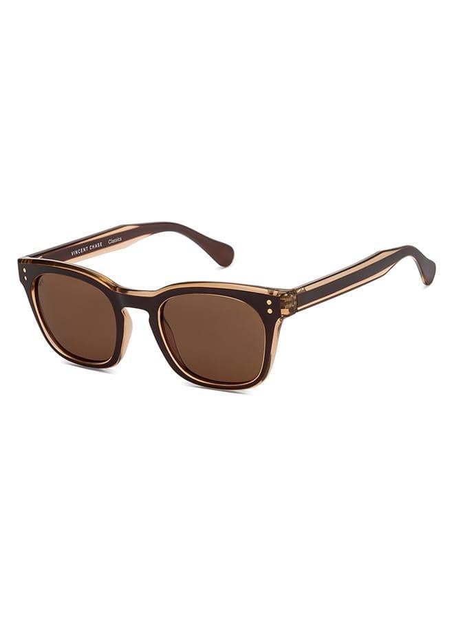 VINCENT CHASE VC S16745 Square Sunglasses - Polarized, UV Protected - Image 1