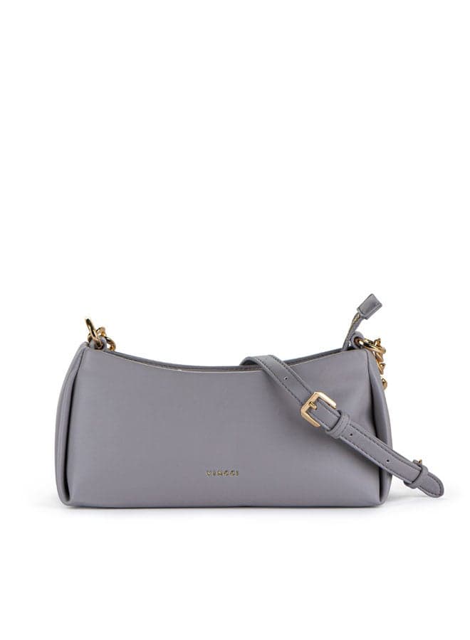 Vincci Purple Quilted Elegance Shoulder Bag for Women - Image 1