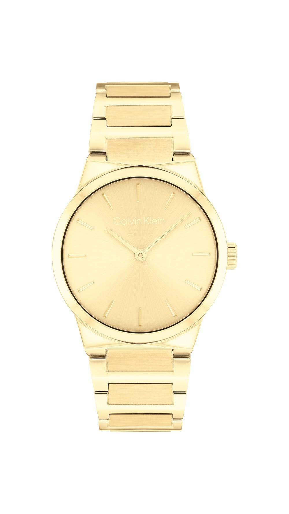 CALVIN KLEIN Linear Elegance Women's Steel Strap Watch - Image 1