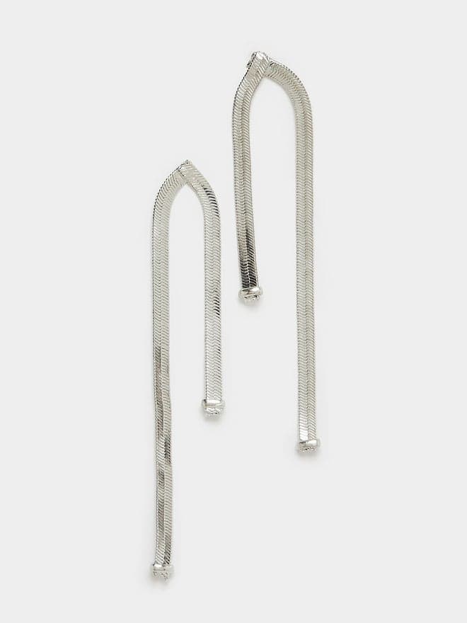 Elegant Styli Long Chain Dangle Earrings for Women - Image 1