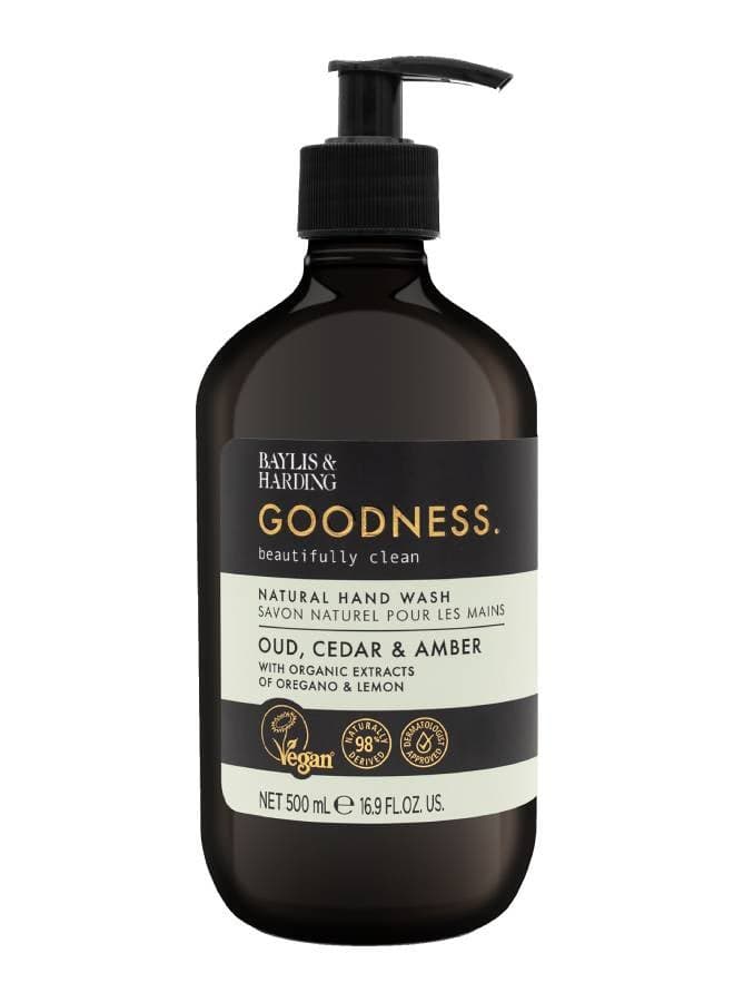Oud Cedar Amber Luxury Hand Wash 500ml - Image 1