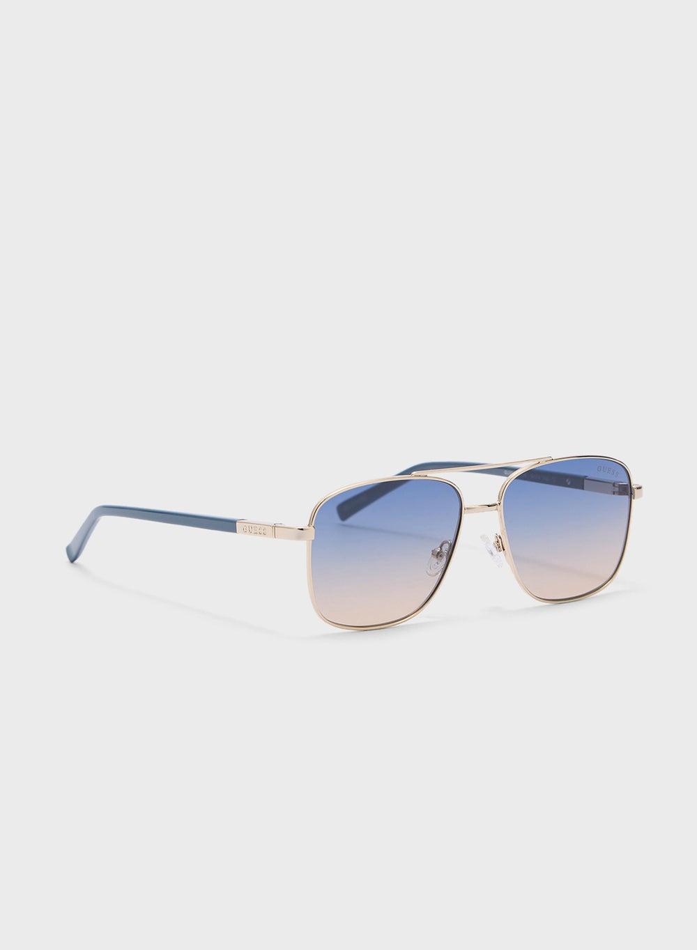 GUESS Gu304033W54 Men’s Elite Aviator Sunglasses - Image 1