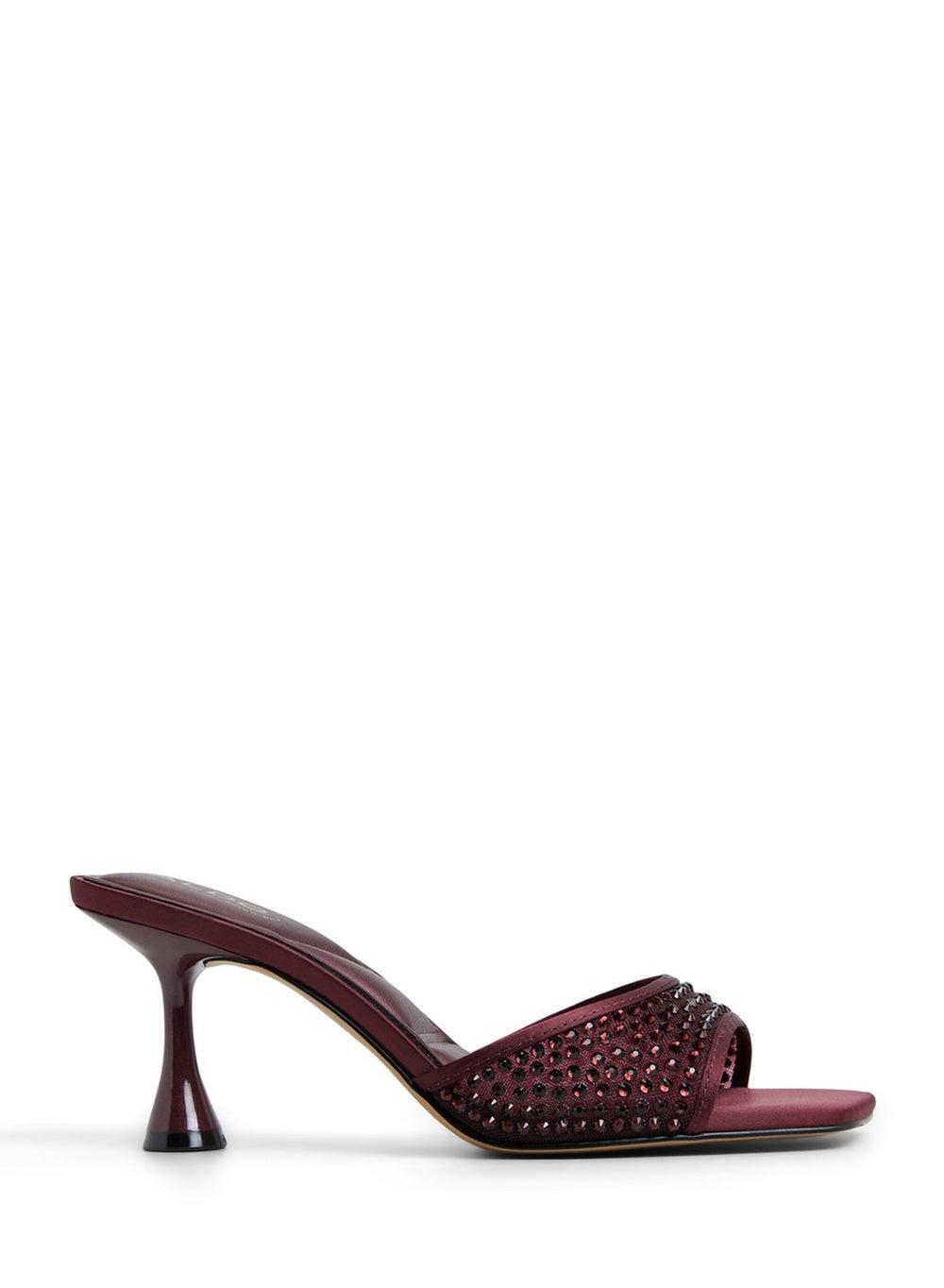 Agatha601 Bordo Open Toe Heeled Sandals - Image 1