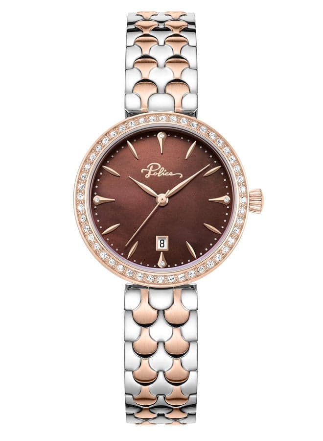 POLICE Ophidia 28mm Dual-Tone Chic Timepiece for Women - Image 1