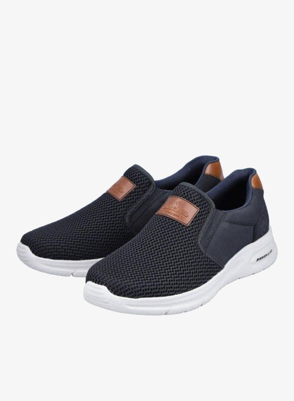 Rieker Namur Navy Casual Slip-Ons B7364-14 for Men - Image 1
