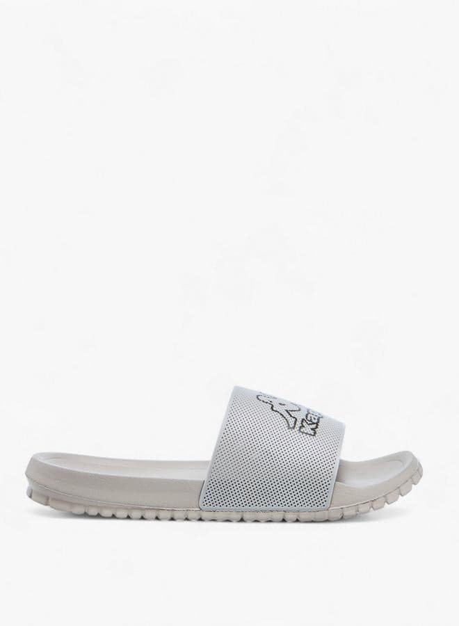 Kappa Hr 1298M Premium Men's Grey Logo Slide Sandals - Image 1