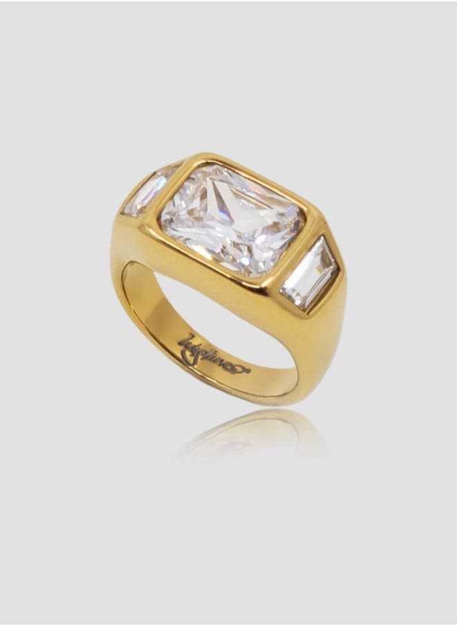 Lady Mauve LIORA 14K Gold Plated Ring for Women - Image 1