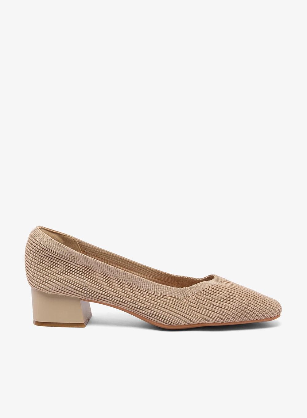 Elegant Beige Classic Pumps Style No: Hs18 - Image 1