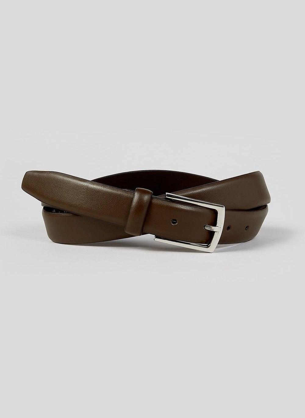 Matalan Classic Brown PU Adjustable Men's Belt - Image 1