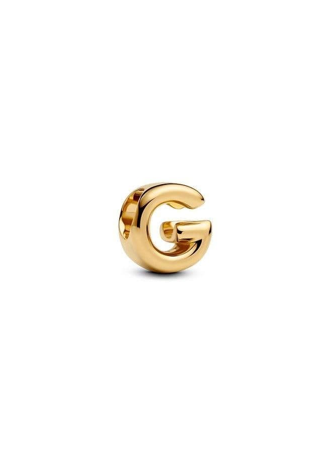 PANDORA Letter G Gold-Plated Alphabet Charm - Image 1