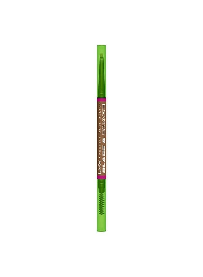 NYX Blade & Shade Brow Pencil, 16HR Blonde Smooth-Glide - Image 1