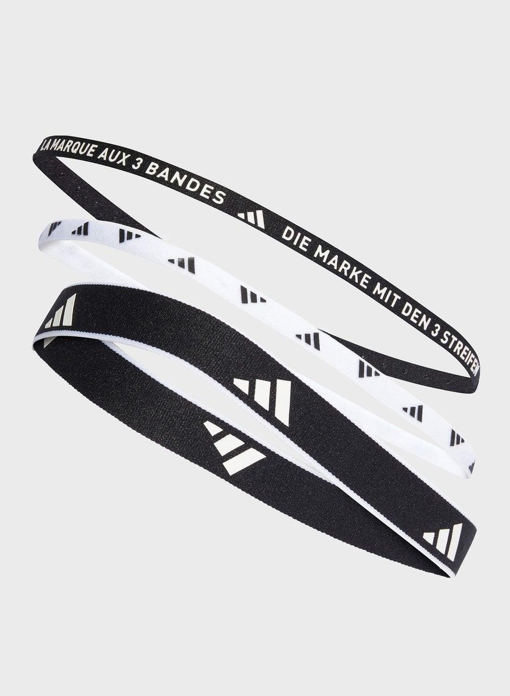 Adidas Women's 3-Pack Logo Headbands – Sport Elegance - Image 1