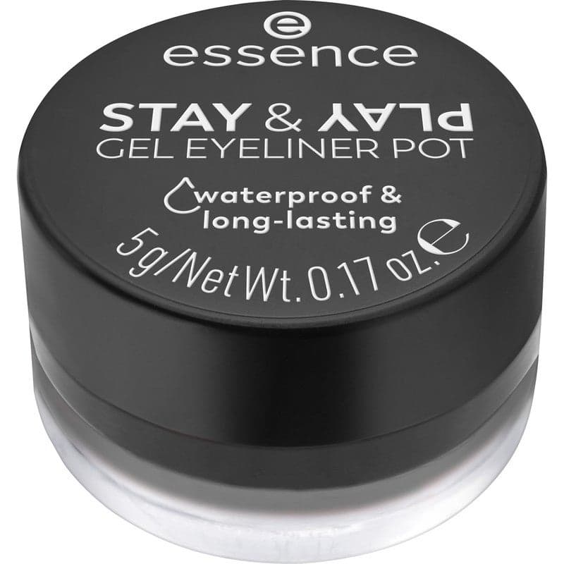 Essence Stay & Play Gel Eyeliner Pot 01 - Bold & Defined Eyes - Image 1