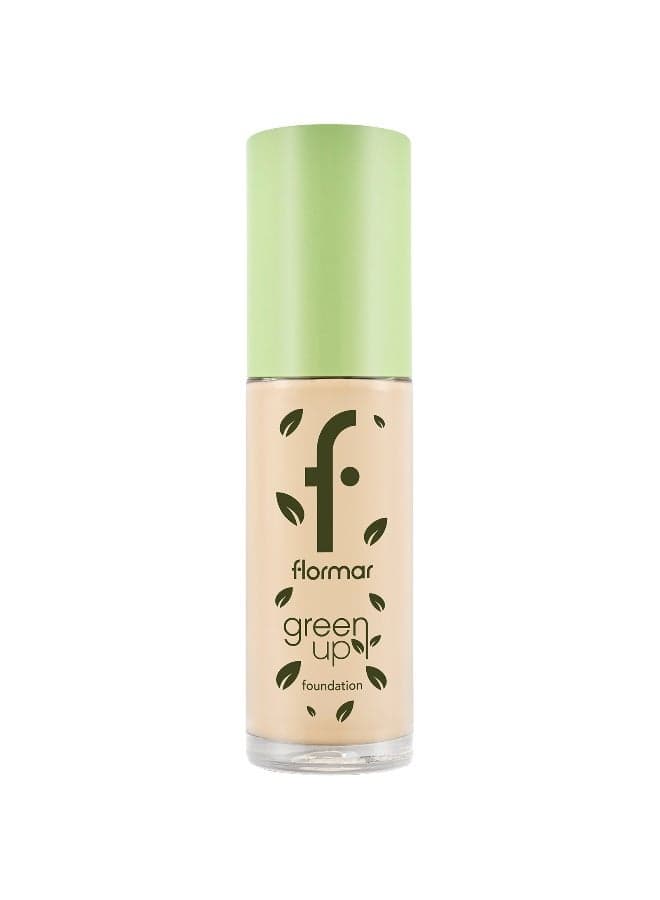 Flormar Green Up Foundation - 010 Pure Beige - Image 1