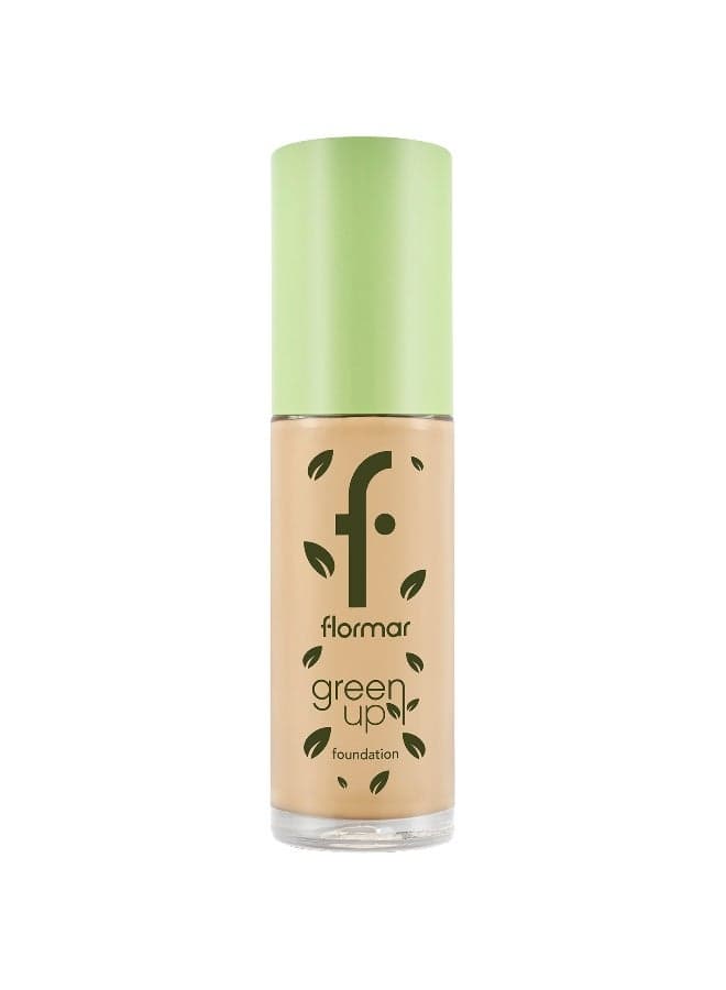 Green Up 050 Honey - Luxurious Vegan Foundation - Image 1