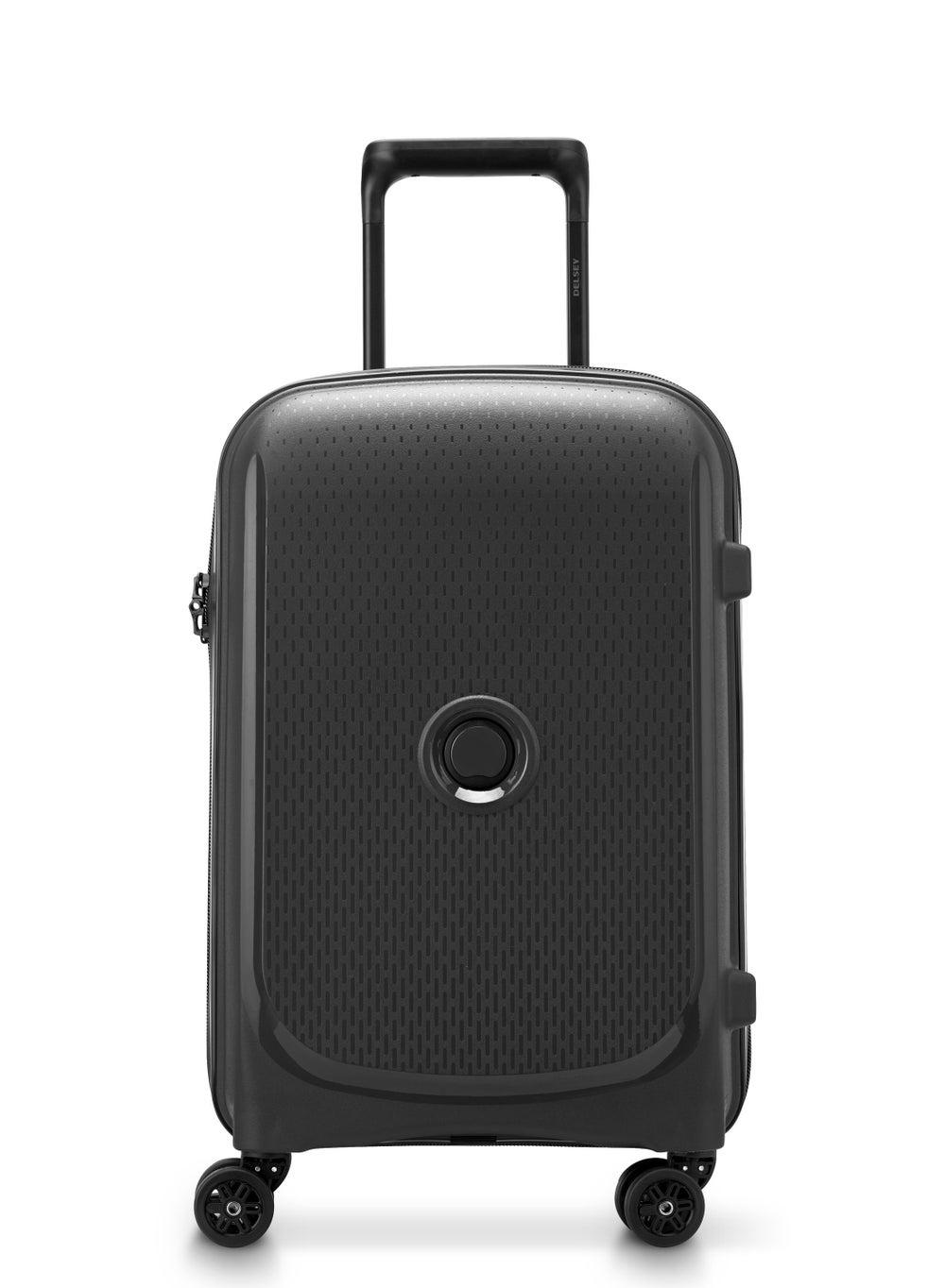 DELSEY Paris BELMONT+ 55CM Cabin Black Secure Suitcase - Image 1