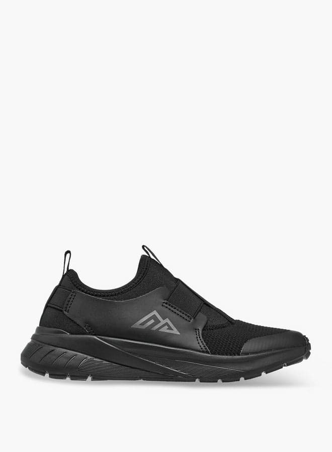 JD240077Bp Elite Black Slip-On Sneakers for Boys - Image 1