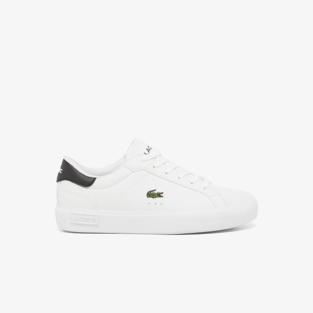 49Suj0001 147 Powercourt Kids' Low Top Sneakers - WHT/BLK - Image 1