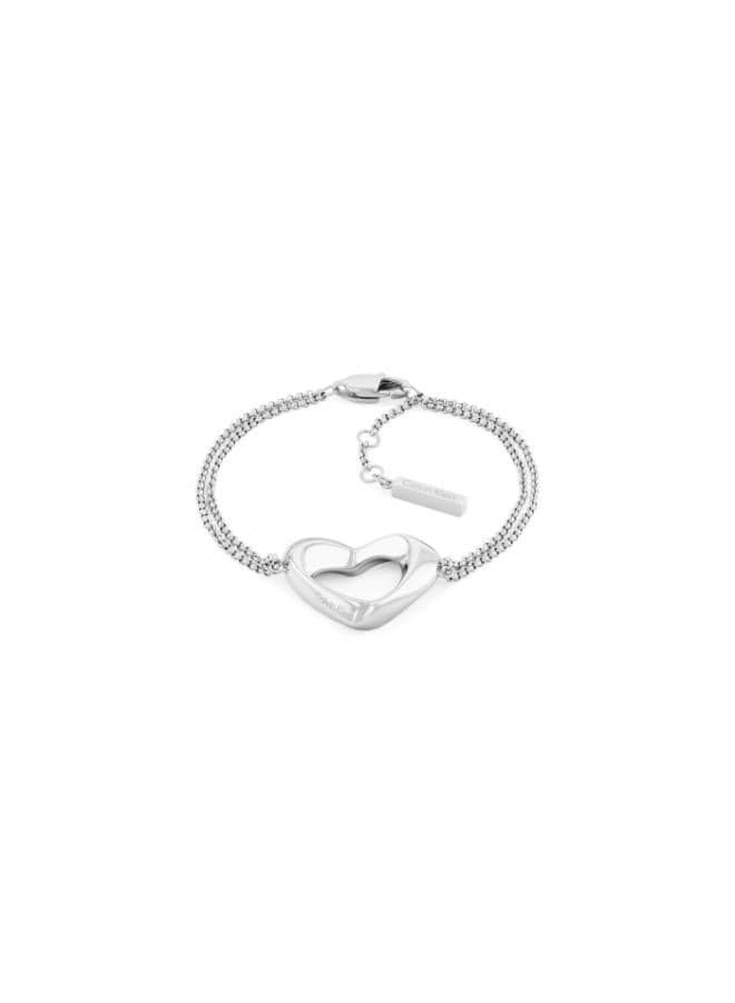 CALVIN KLEIN CJ35000758 Elegant Steel Link Bracelet 17cm - Image 1
