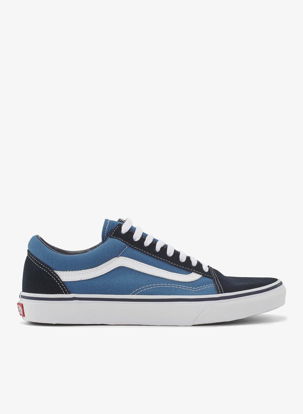 Old Skool Unisex Blue Checkerboard Sneakers - Image 1