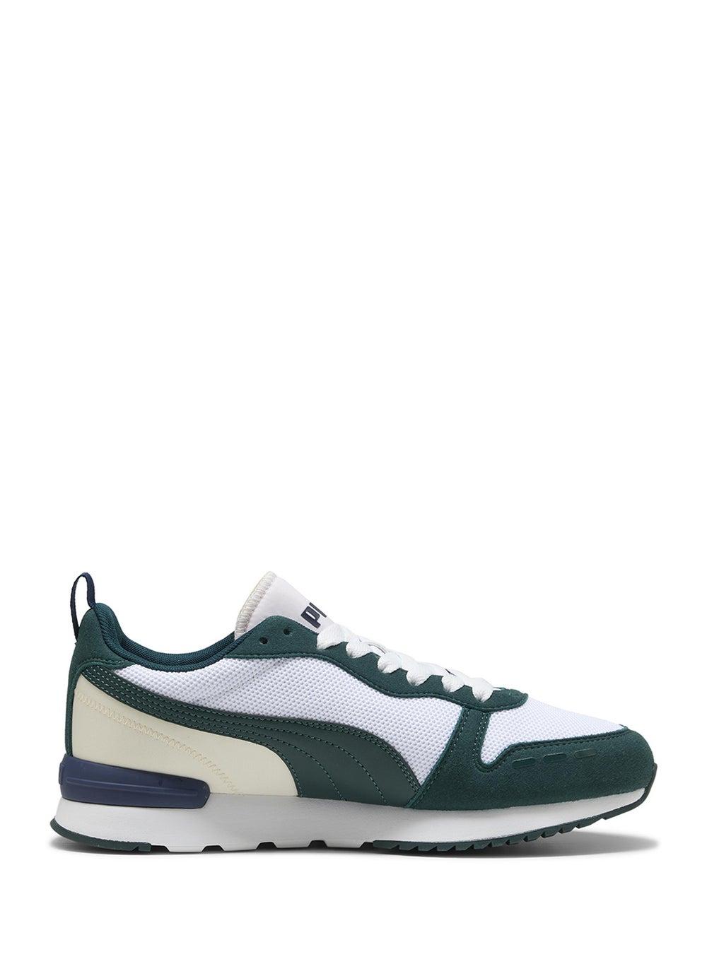 R78 PUMA White-Green Terrain Canvas Low-Top Sneakers - Image 1