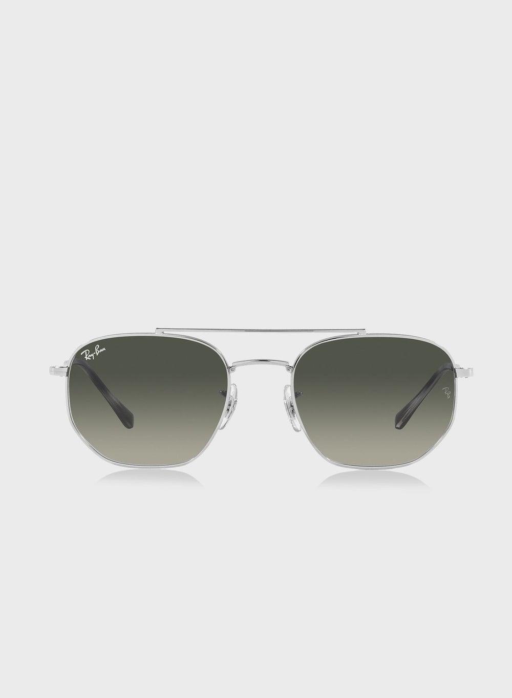 Ray-Ban RB3707 Men's Gold Frame Irregular Sunglasses - Image 1