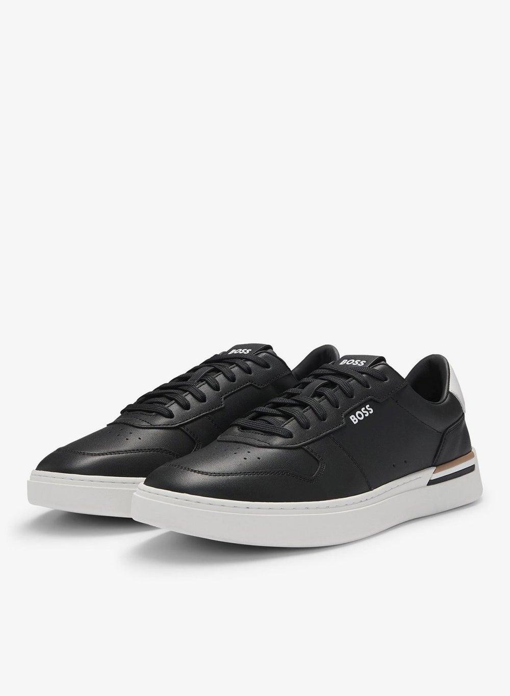 BOSS Men's Leather Low-Top Signature Sneakers 50542538001 - Image 1
