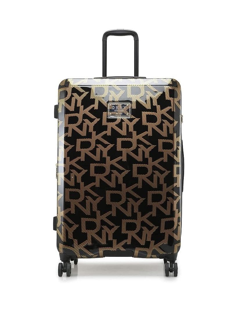 DKNY Deco Signature Lightweight Hardside Spinner Luggage | Black/Gold - Image 1