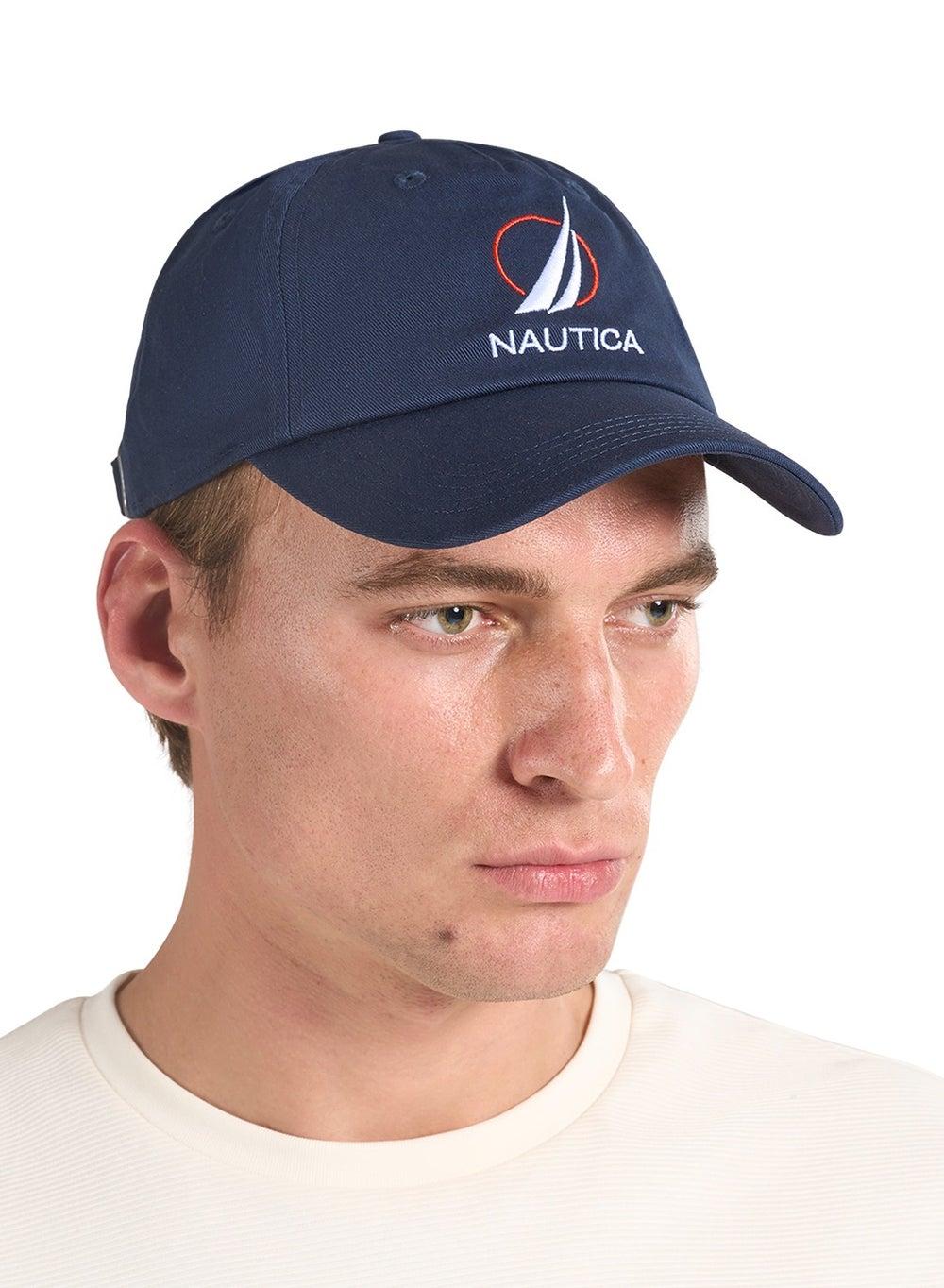 NAUTICA Navy Cap with 3D Embroidered Logo - Image 1