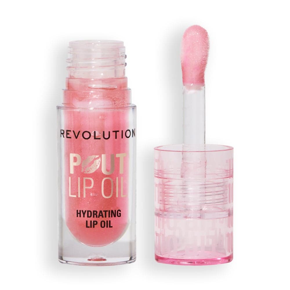 Pout Lip Oil Pink Shimmer – Juicy Shine & Subtle Color - Image 1
