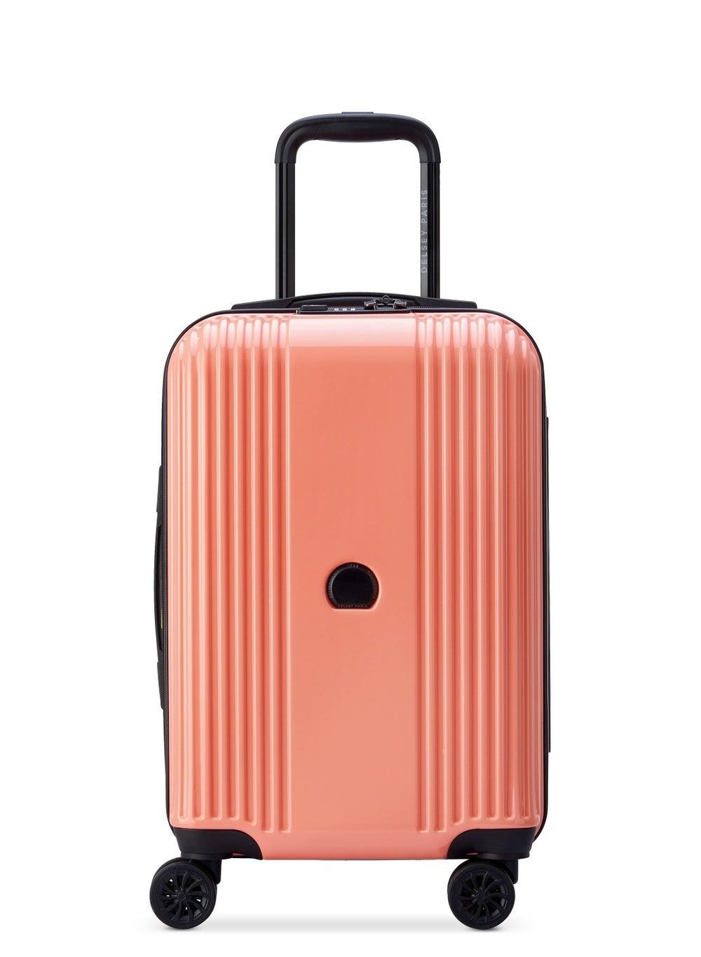 DELSEY Paris Ophelie 55cm Hardcase Luxury Cabin Trolley - Glossy Pink - Image 1