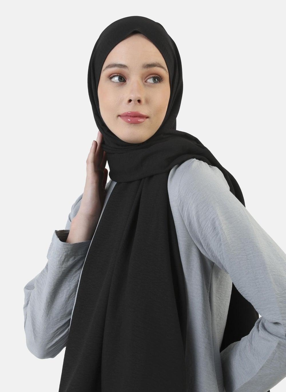 Modanisa Black Shawl - Elegant Wrap for Women - Image 1