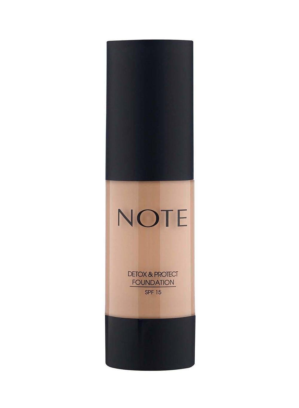 Note Detox & Protect Sand 04 Foundation - Luminous Satin Finish - Image 1