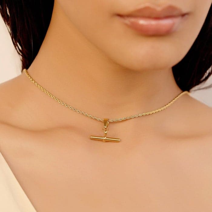 Noya Zenobia 18K Gold-Plated Strength Necklace - Image 1