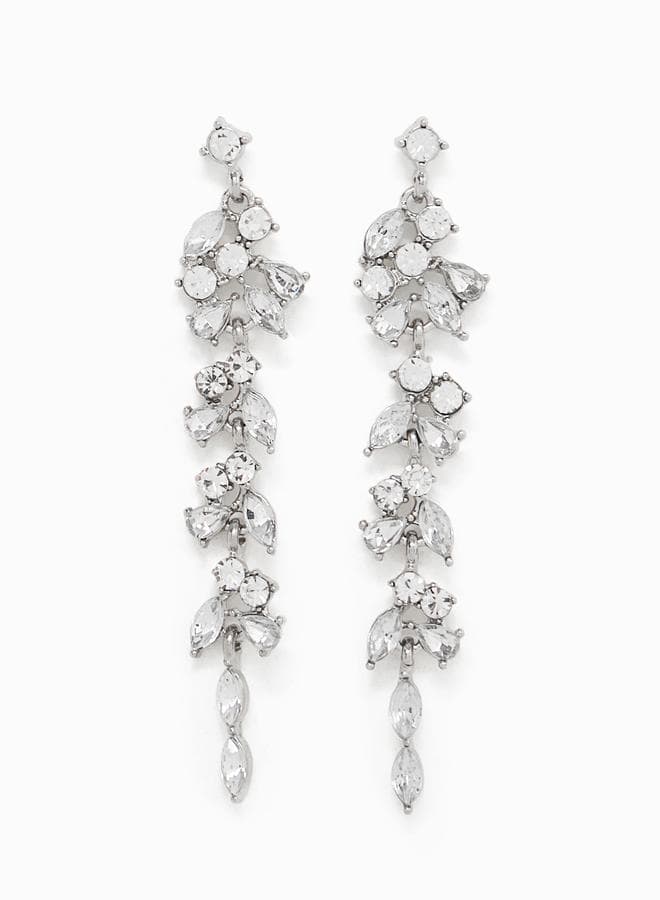 Styli Faux Crystal Waterfall Earrings - Elegance Redefined - Image 1