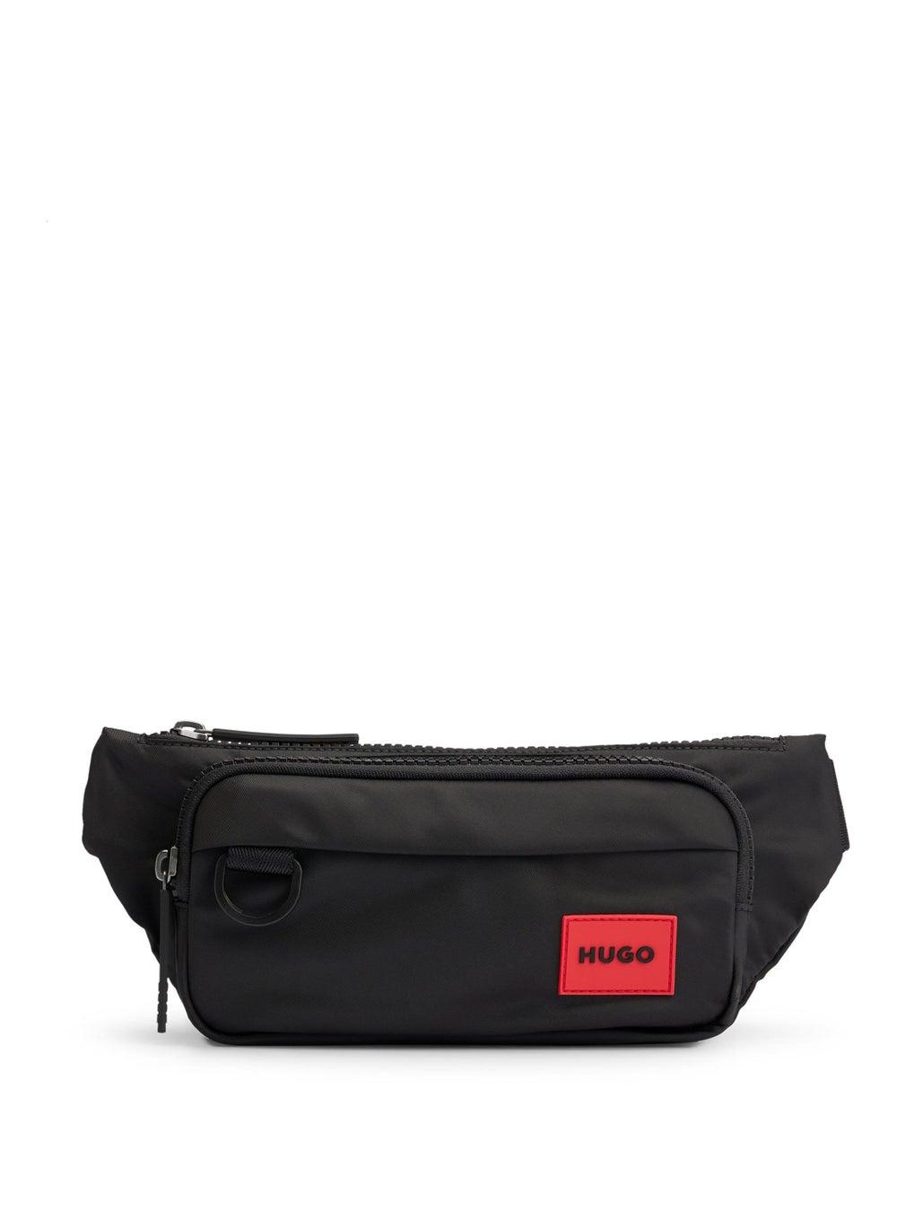 HUGO Men's Red Logo Nylon Belt Bag - Image 1