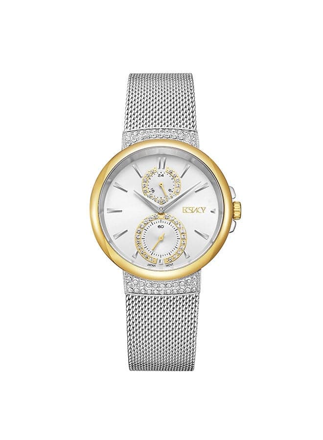 ECSTACY E23603-TMSS Stainless Steel Multi-Function Women's Watch - 38mm - Image 1