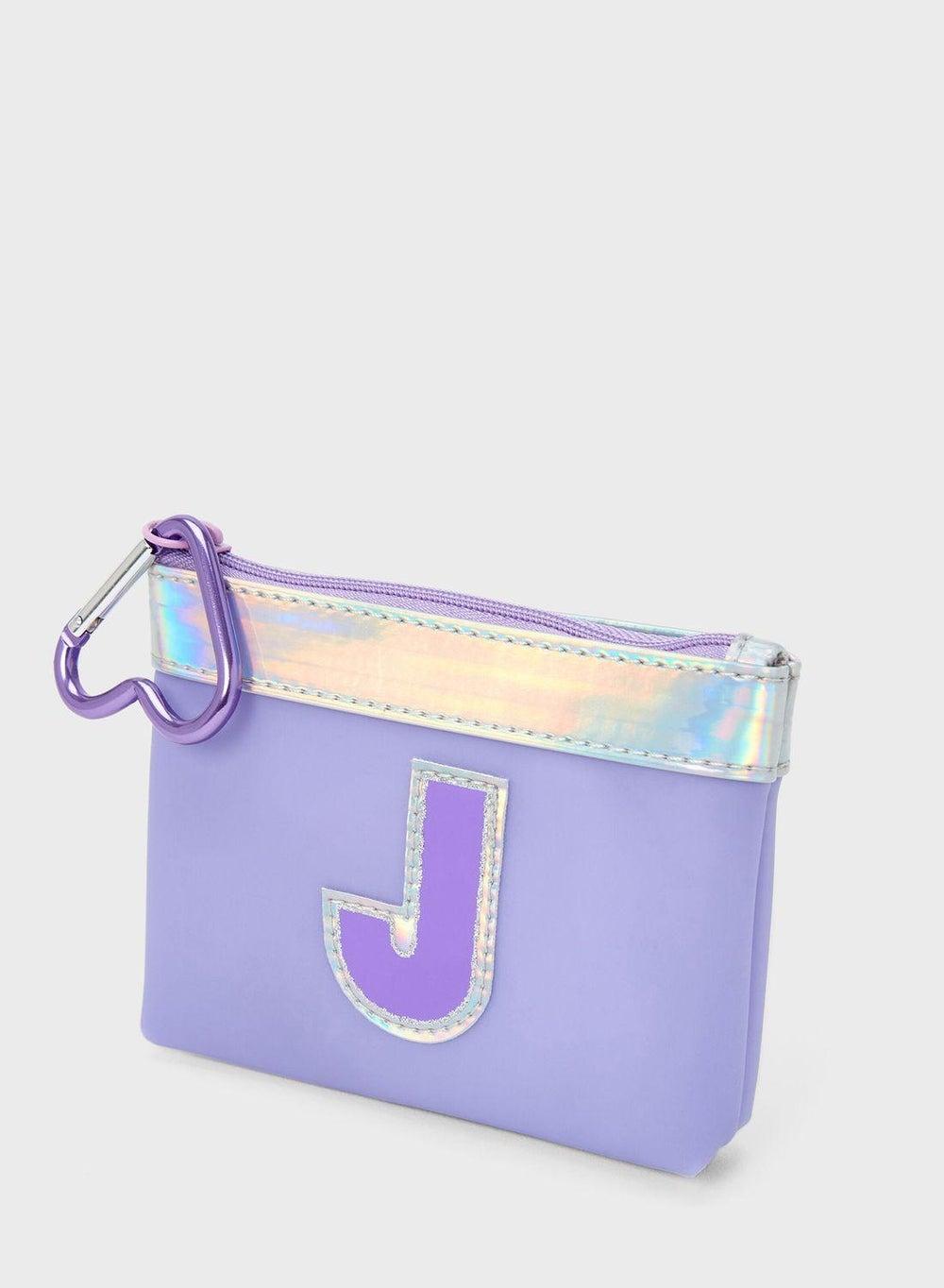 Claire's Kids 'J' Initial Chic Wallet for Women - Image 1