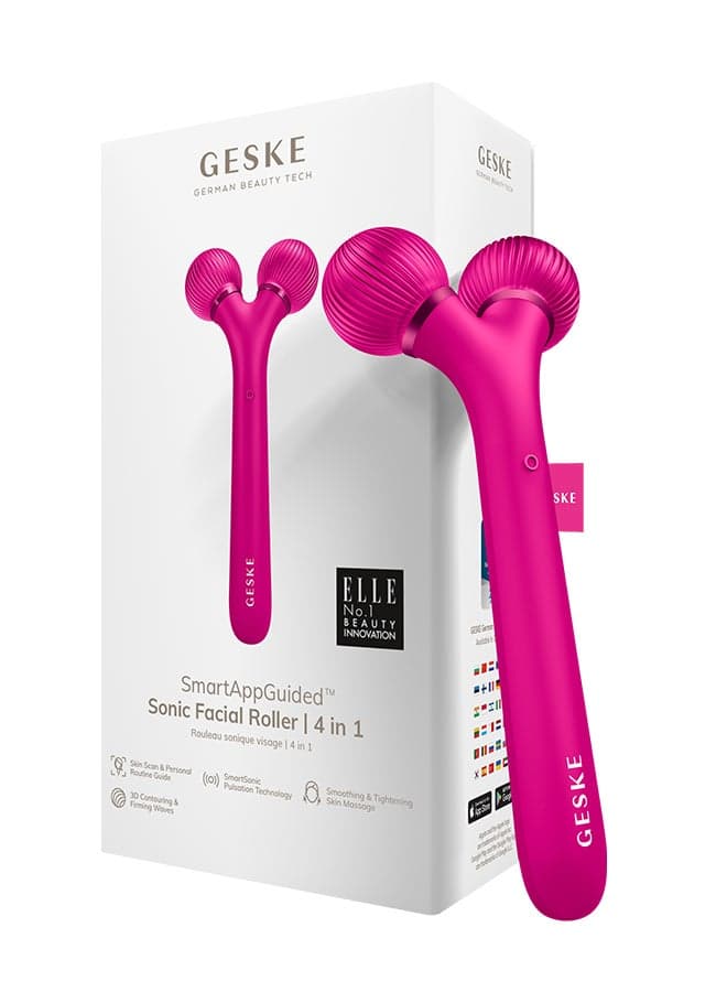 Magenta Sonic 4-in-1 Facial Roller | Derma Smooth Stimulator - Image 1