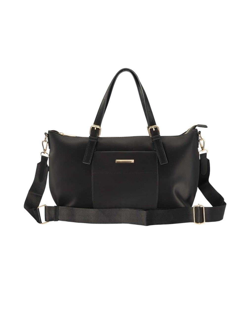 Bata Chic Textured Tote Bag with Versatile Detachable Strap - Image 1
